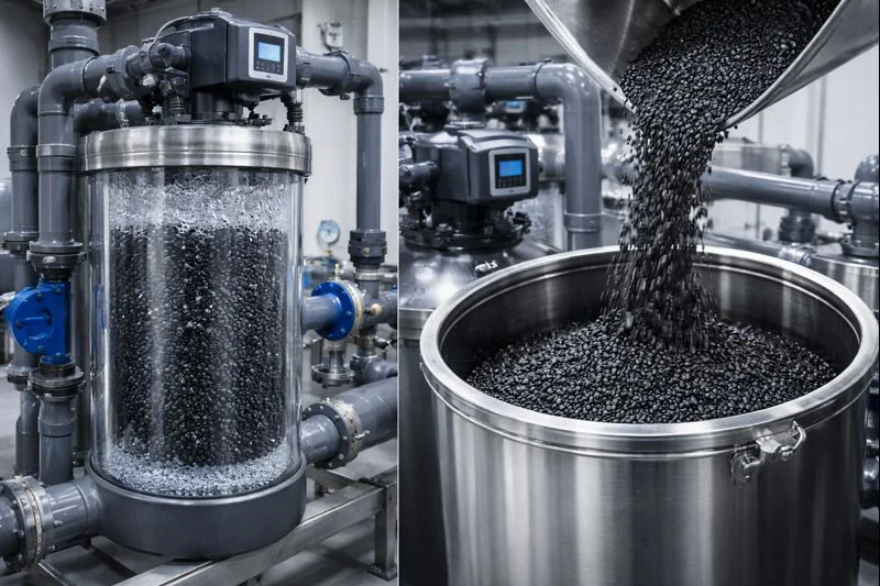 Sistema de carbón activado