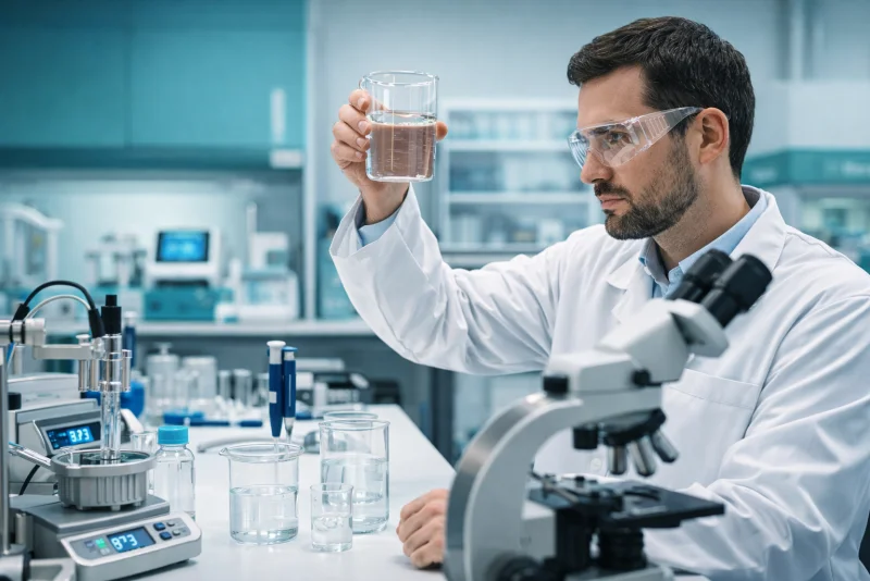 Análisis de laboratorio de agua